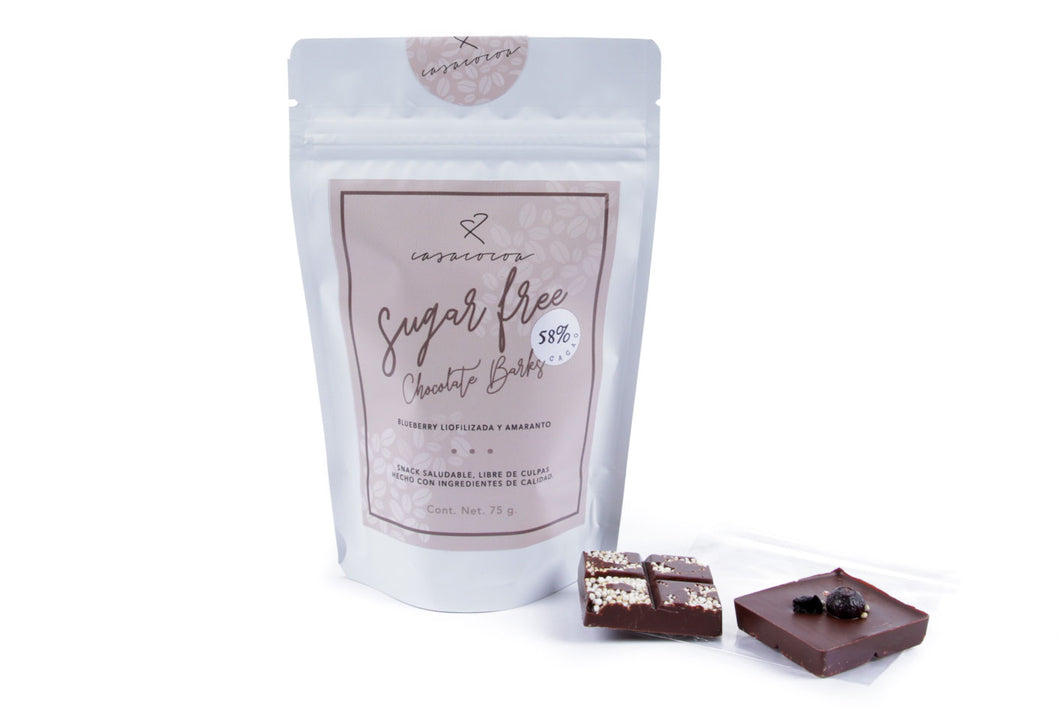 Pack Sugar Free Chocolate Barks 58%
